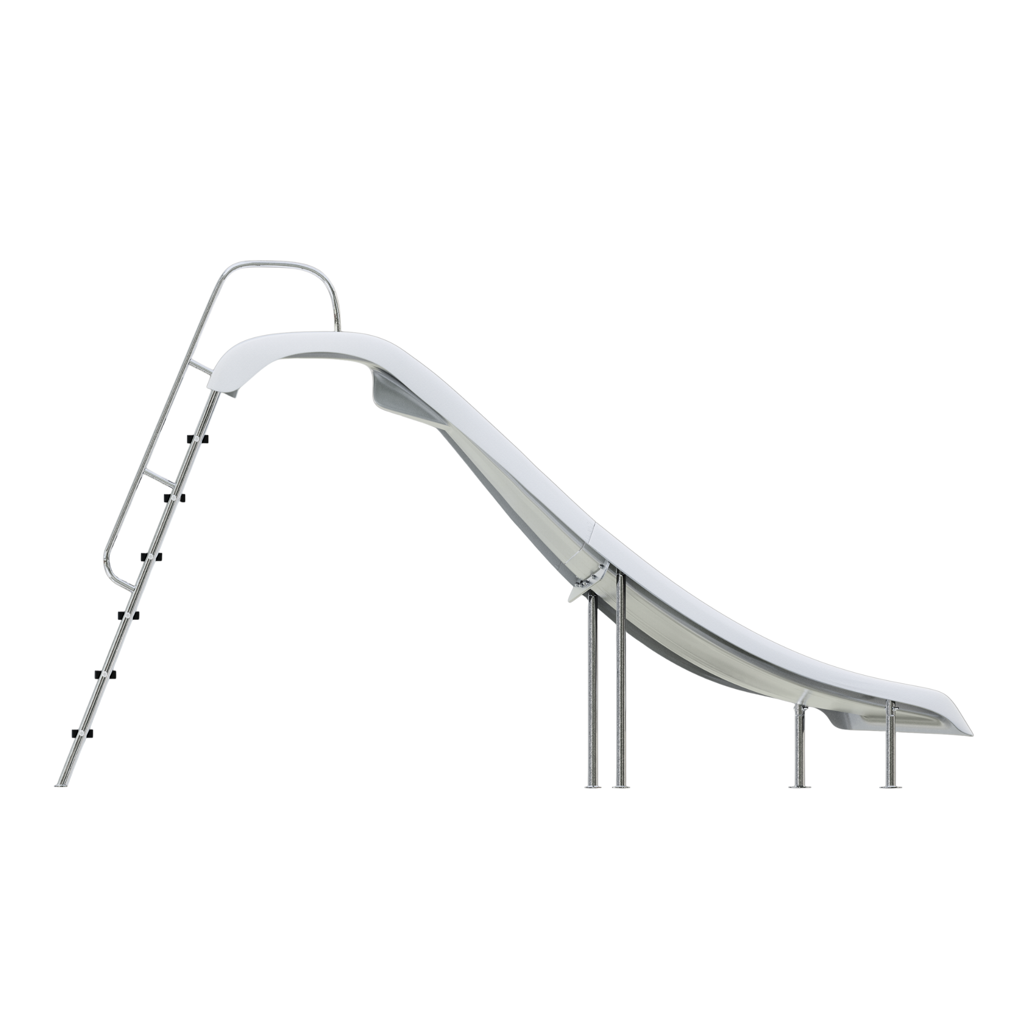 Full Size Fiberglass Pool Slide (10’6” Length, 6’ Height)