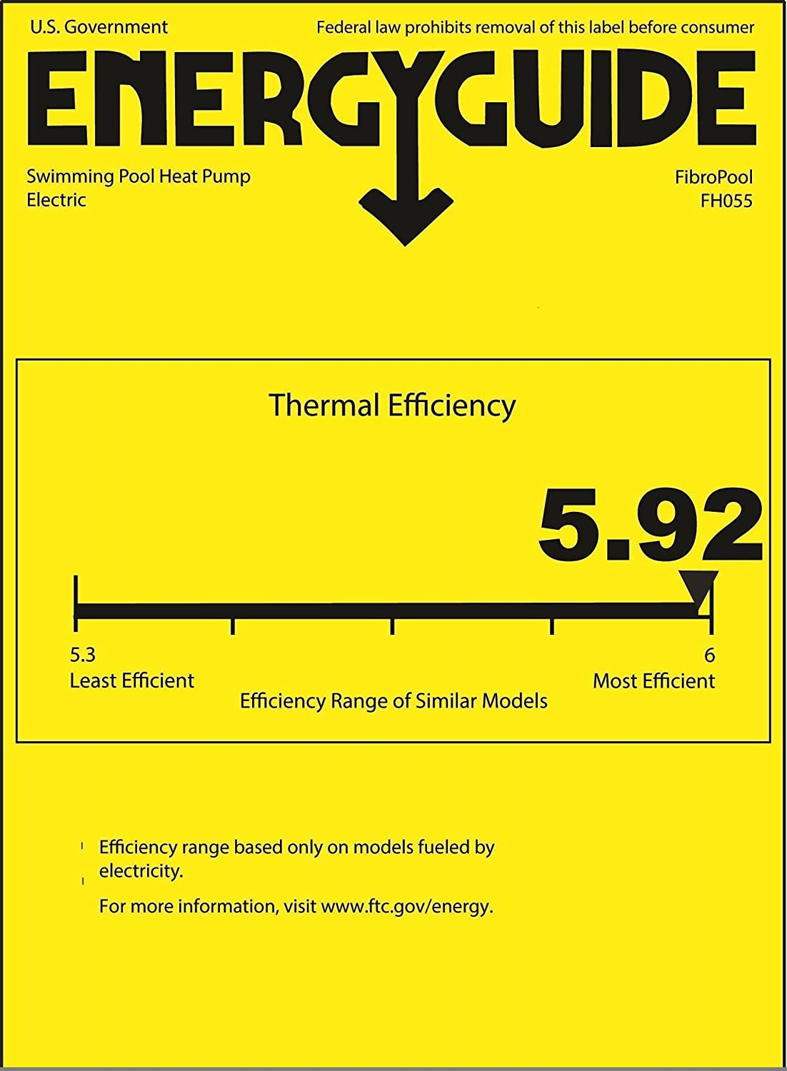 FH255 55,000 BTU 240 Volt Swimming Pool Heat Pump