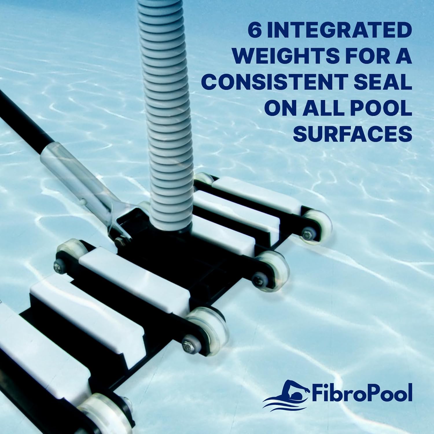 Professional Flexible Pool Vacuum Head with Extra Wide Weighted Design