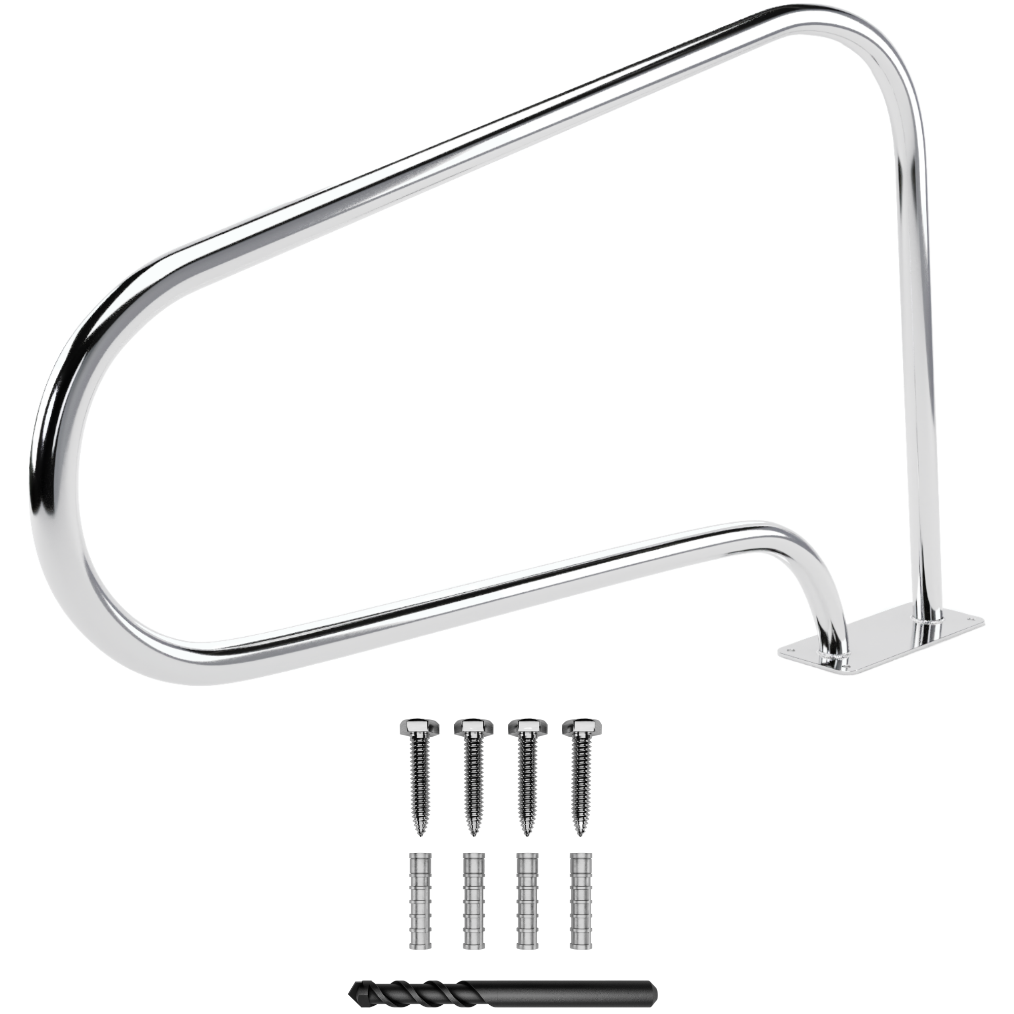 Large Pool Hand Rail with Quick Mount Base