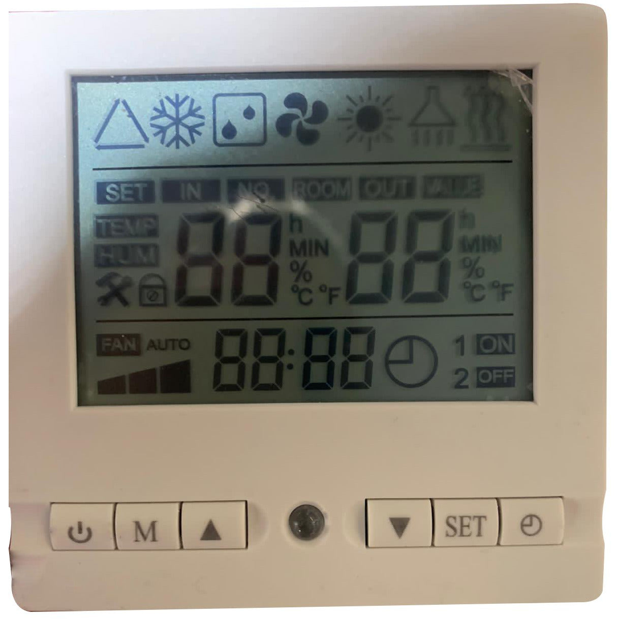 Heater digital controller, FH Series 3 Prong, white plug in for FH055/255